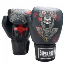 Kovinės pirštinės SUPER PRO Leather Skull